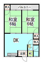 間取図画像 2DK