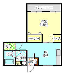 間取図画像 1DK