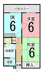 間取図画像 2DK