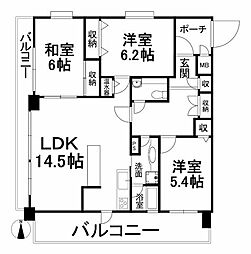 間取図画像 3LDK