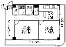間取図画像 2DK