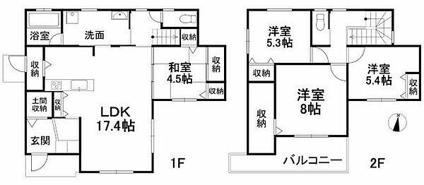 間取りを拡大表示