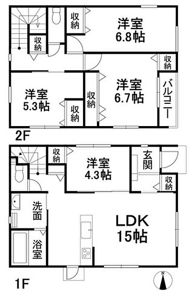 間取りを拡大表示