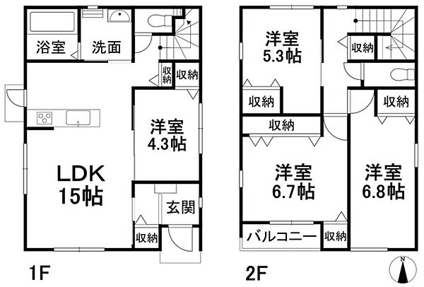 間取りを拡大表示