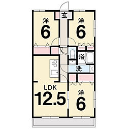 間取図画像 3LDK