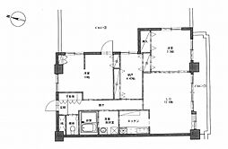 ライオンズガーデン松山紅葉町 2SLDKの間取図画像
