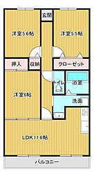 間取図画像 3LDK