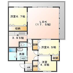 間取図画像 3LDK