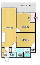間取図画像 2LDK