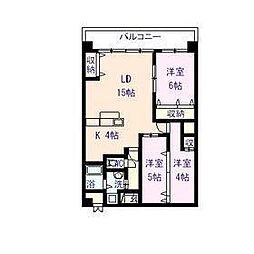 間取図画像 3LDK