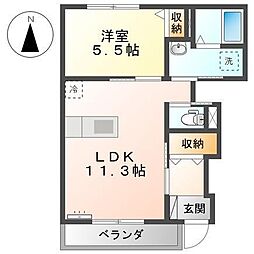 間取図画像 1LDK