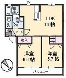 間取図画像 2LDK