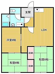 ヴェルベアの森2 3LDKの間取図画像