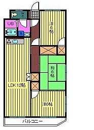 メゾン弁財天 3LDKの間取図画像