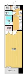 古川ハイム二番館 1Kの間取図画像
