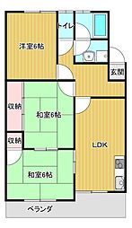 一色第3マンション 3LDKの間取図画像