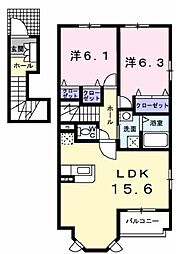 間取図画像 2LDK