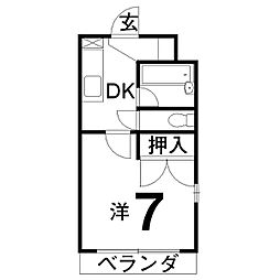 間取図画像 1DK