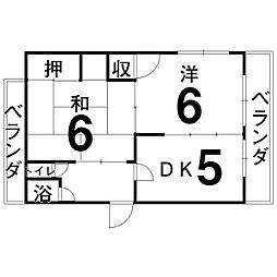 間取図画像 2DK