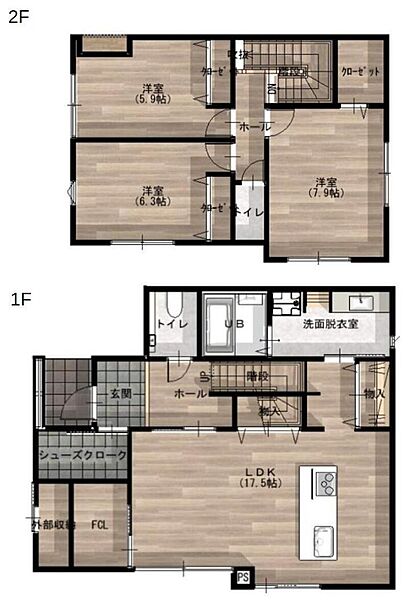 間取りを拡大表示