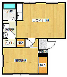 間取図画像 1LDK