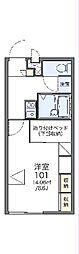 レオパレスLove 1Kの間取図画像