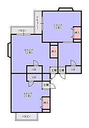 タウンズビル ワンルームの間取図画像