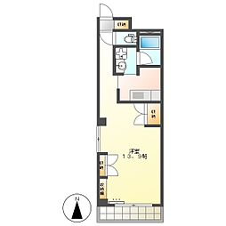 高知市升形 1K 4F(オートロック・南向・角部屋) 4階