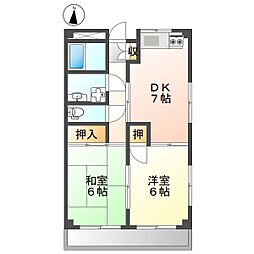 高知市西久万 2DK 2F 2階