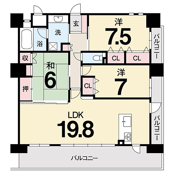 間取りを拡大表示