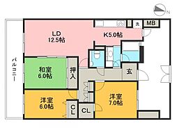 間取図画像 3LDK