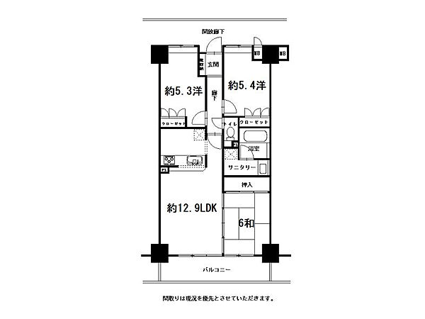 間取りを拡大表示