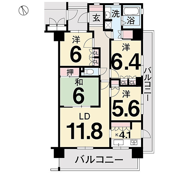 間取りを拡大表示