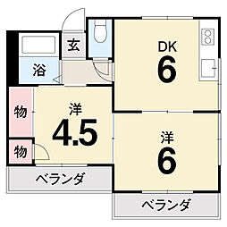間取図画像 2DK