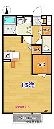 ヴィヴレ北金田 ワンルームの間取図画像