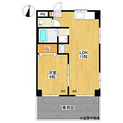 ハイツA 1LDKの間取図画像