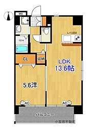 エルフィーノ2 1LDKの間取図画像