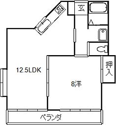 間取図画像 1LDK