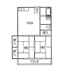 さえんばコーポの間取図画像