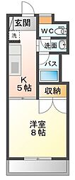 間取図画像 1K