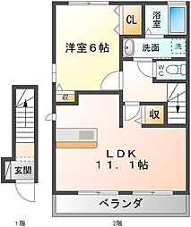 間取図画像 1LDK