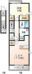 シュティル港町 1LDKの間取図画像