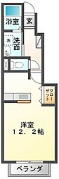 ラウルス.K 1Kの間取図画像