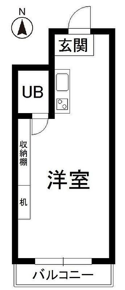 1R 間取り