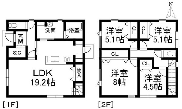 間取りを拡大表示