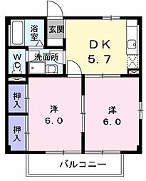 間取図画像 2DK