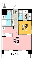 calm.es 1LDKの間取図画像