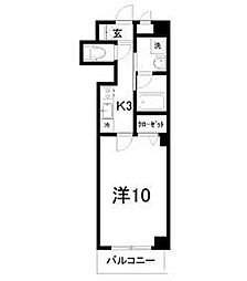 CLASS・Y 1Kの間取図画像