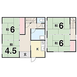 土佐市波介 一戸建 4DKの間取り