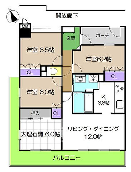 間取りを拡大表示
